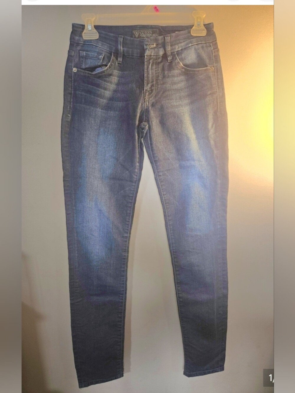 GUESS Men’s & Women's Slim Dark Blue Denim Jeans Size 26